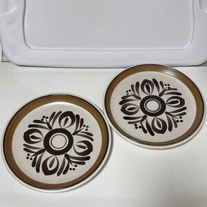 Noritake Folkstone Genuine Stoneware - two dinner plates